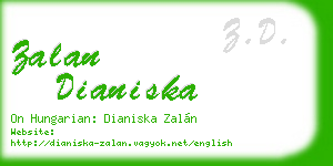 zalan dianiska business card